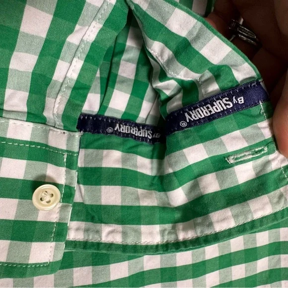 Superdry Green Plaid Men's Shirt - Picture 3 of 10
